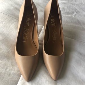 Calvin Klein Nude Heels Size 9
